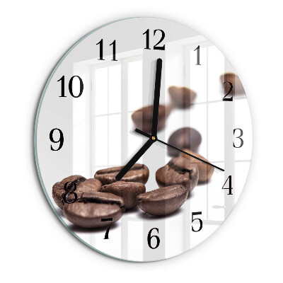 Round wall clock Coffee Beans