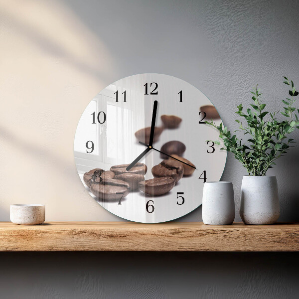 Round wall clock Coffee Beans