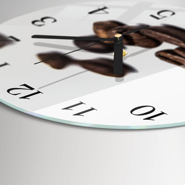 Round wall clock Coffee Beans