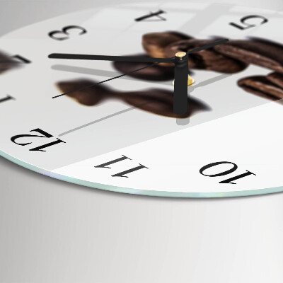 Round wall clock Coffee Beans