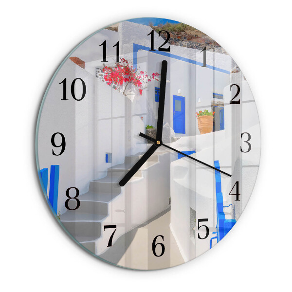 Round wall clock Santorini