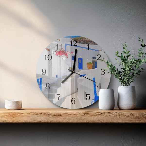 Round wall clock Santorini