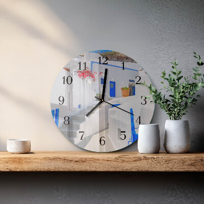 Round wall clock Santorini