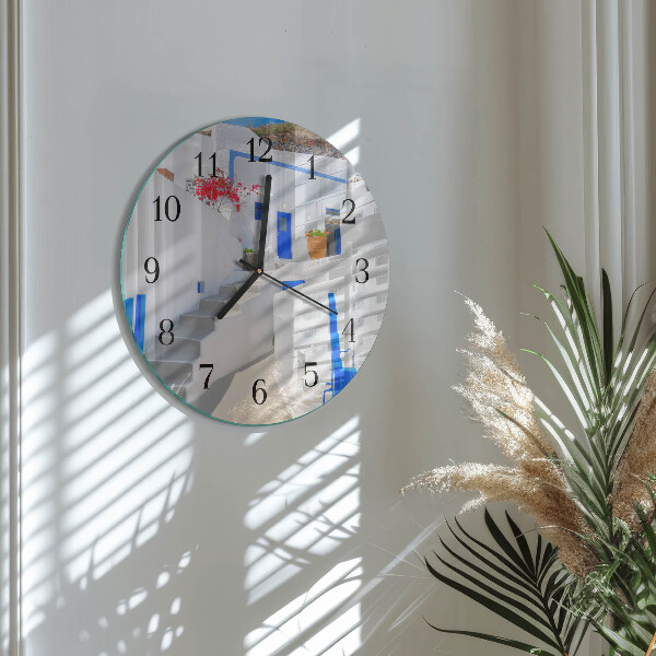 Round wall clock Santorini