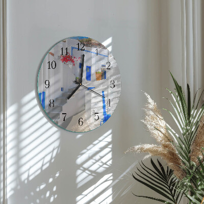 Round wall clock Santorini
