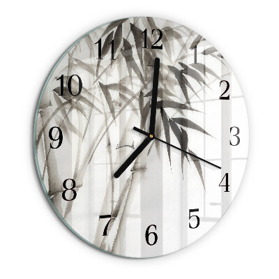 Round wall clock Bamboo