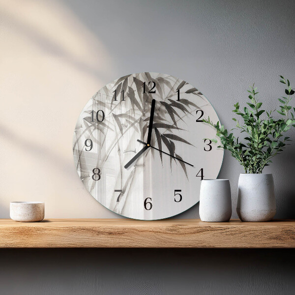 Round wall clock Bamboo