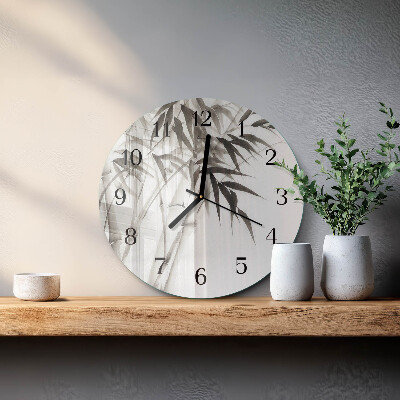 Round wall clock Bamboo
