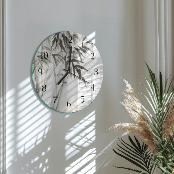 Round wall clock Bamboo