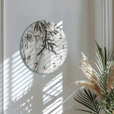 Round wall clock Bamboo