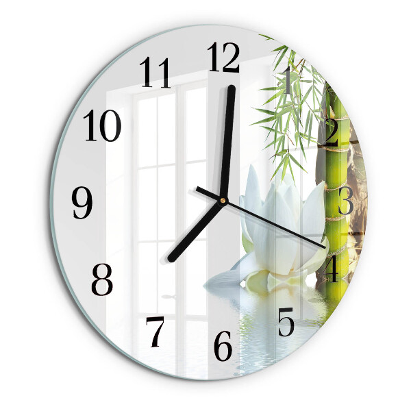 Round wall clock Bamboo