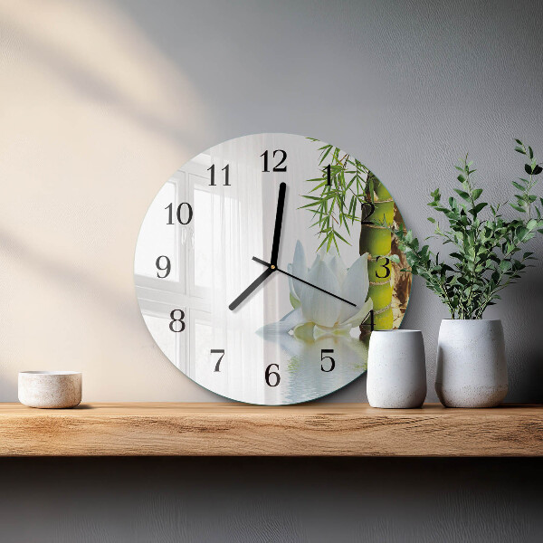 Round wall clock Bamboo