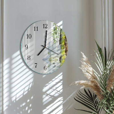 Round wall clock Bamboo