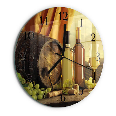 Round wall clock Wine Barrel