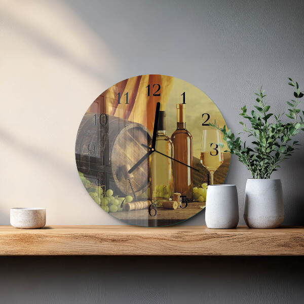 Round wall clock Wine Barrel
