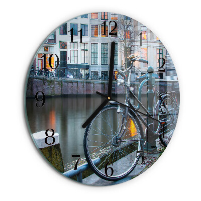 Round wall clock Bicycle