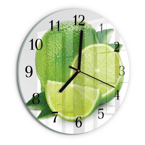 Round wall clock Calcium carbonate