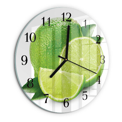 Round wall clock Calcium carbonate