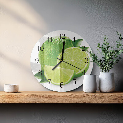 Round wall clock Calcium carbonate