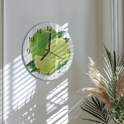 Round wall clock Calcium carbonate