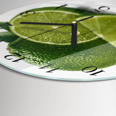 Round wall clock Calcium carbonate
