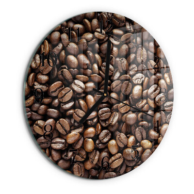 Round wall clock Coffee Beans