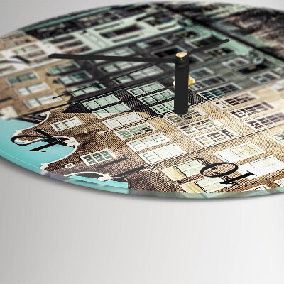 Round wall clock Houses