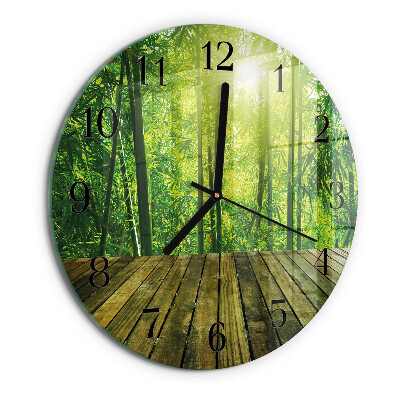 Round wall clock Bamboo