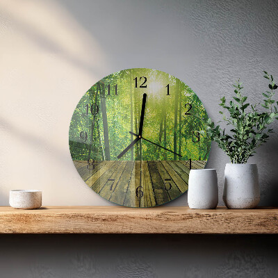 Round wall clock Bamboo