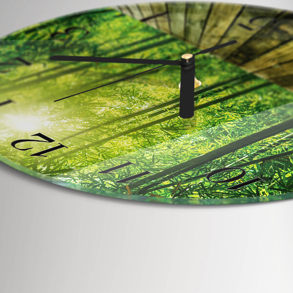 Round wall clock Bamboo