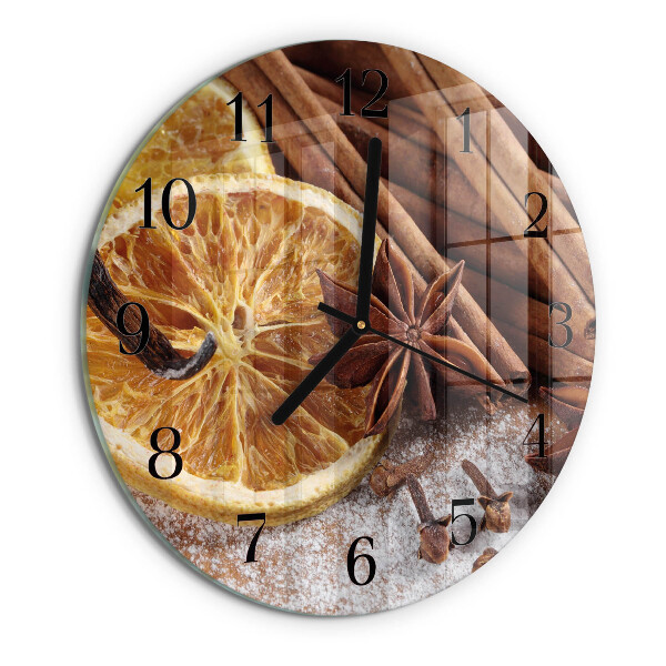 Round wall clock Cinnamon Anise