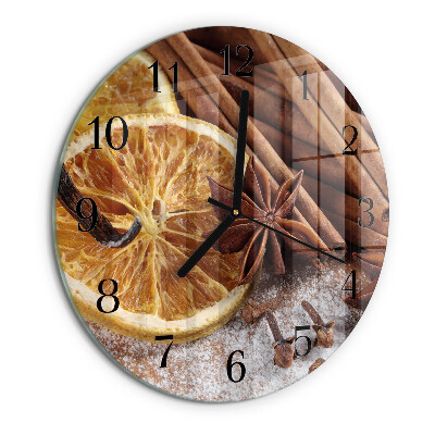 Round wall clock Cinnamon Anise