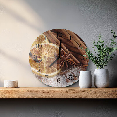 Round wall clock Cinnamon Anise