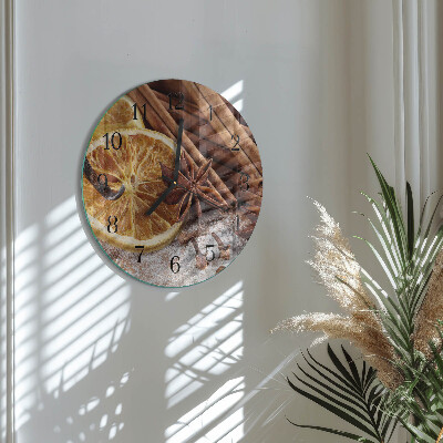Round wall clock Cinnamon Anise