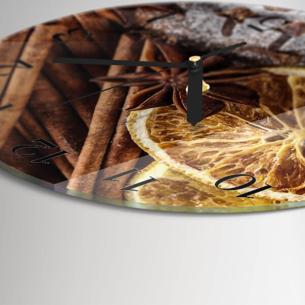 Round wall clock Cinnamon Anise