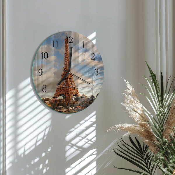 Round wall clock Paris