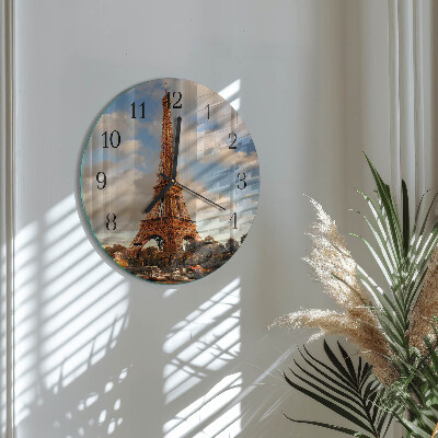 Round wall clock Paris