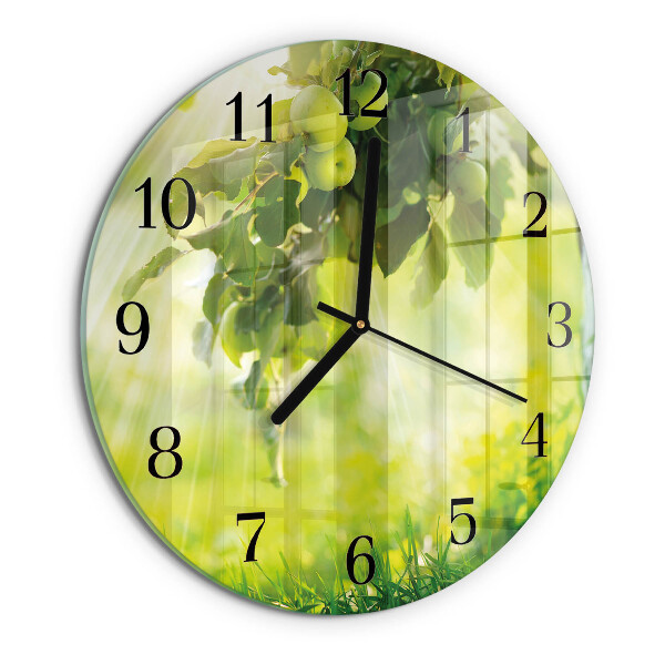 Round wall clock Apple Tree