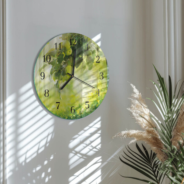 Round wall clock Apple Tree