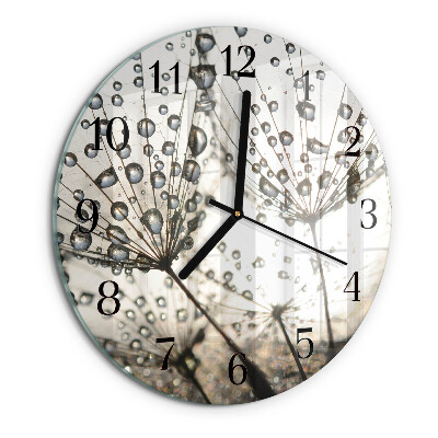 Round wall clock Dew Drops