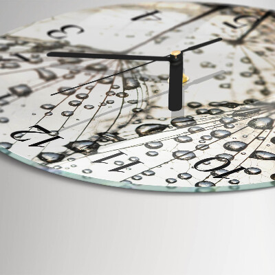 Round wall clock Dew Drops