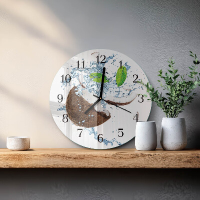 Round wall clock Coconut