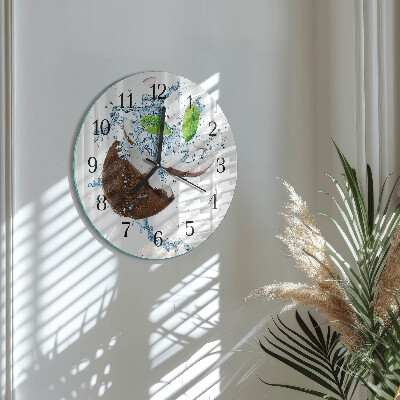 Round wall clock Coconut