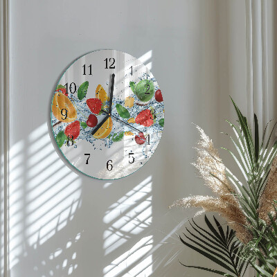 Round wall clock Fruit