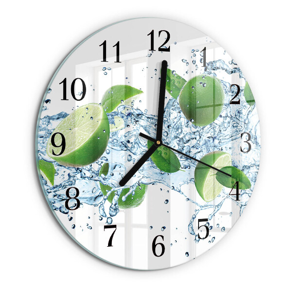 Round wall clock Calcium carbonate