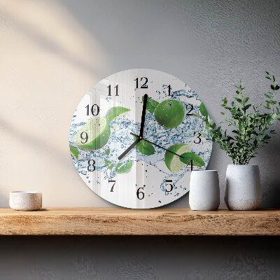 Round wall clock Calcium carbonate