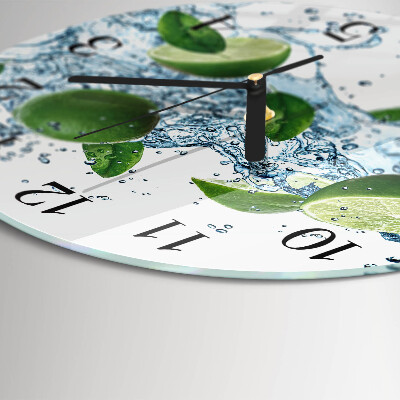 Round wall clock Calcium carbonate