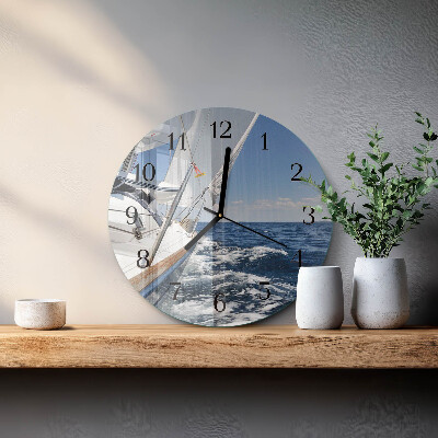 Round wall clock Yacht