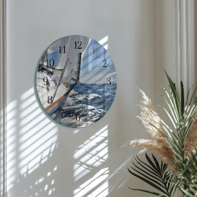 Round wall clock Yacht