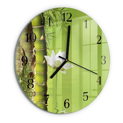 Round wall clock Bamboo